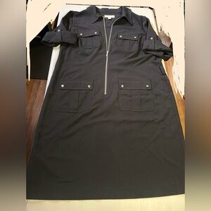 Michael Kors - Preloved Elegant Black Zipper Dress